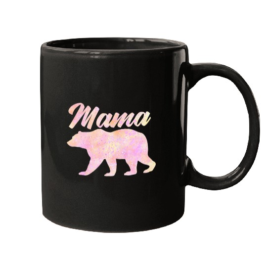 Bear Pet Pink Mama Bear Pastel Rainbow Mama Bear Mother s Day Mugs