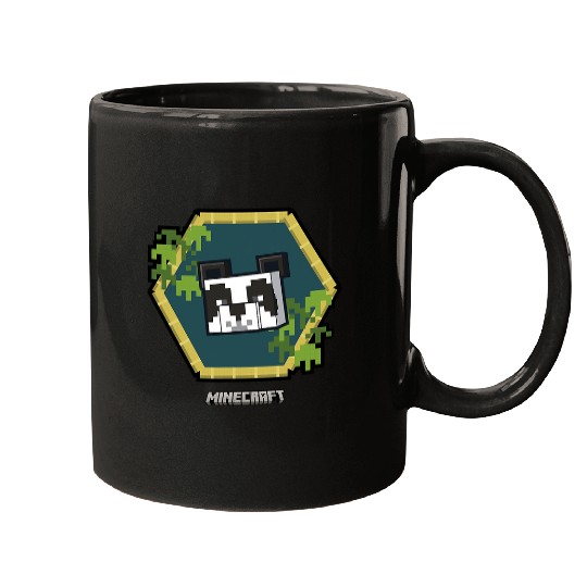 Panda Pet Minecraft Vanilla Cute Panda Bamboo Portrait Mugs