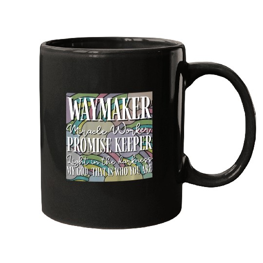 Kids Kids Waymaker Miracle Worker Rainbow Christian 4 Mugs