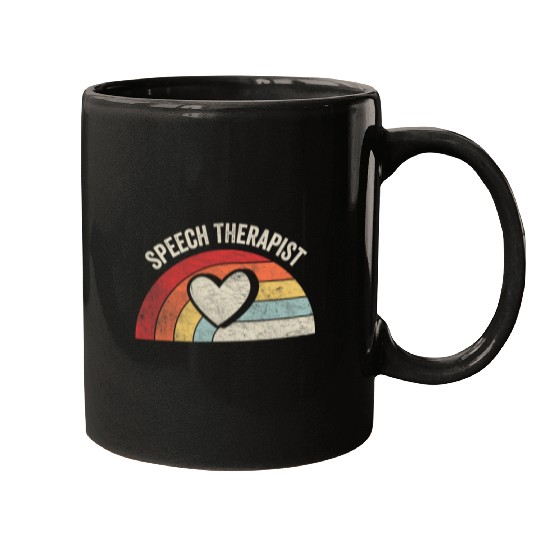 Retro vintages Speech Therapis Speech Pathology Gift 7 Mugs