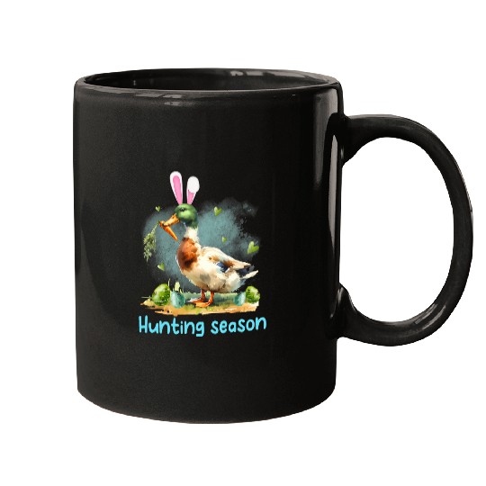 Easter Bunny Easter Egg Hunting Season Funny Duck Hunting Mugs