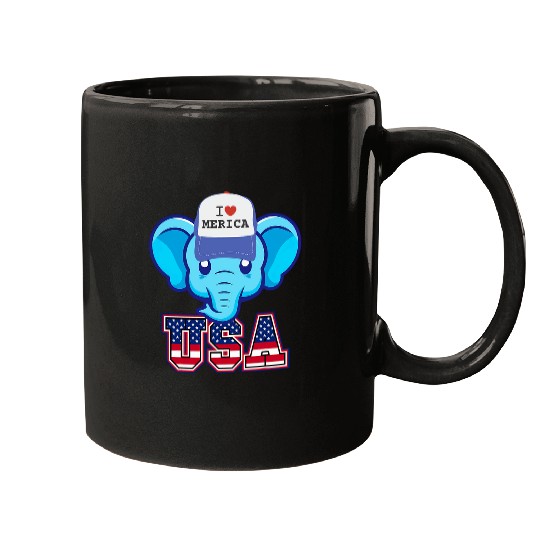 Elephant Pet Republican Party Elephant Politics Vote Right Trump 0010 Mugs