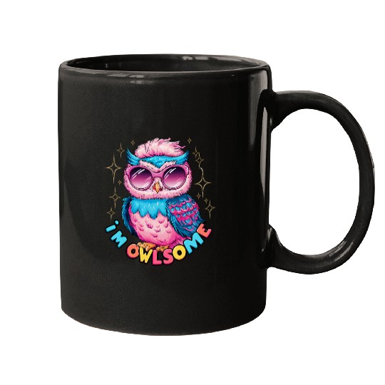 Owl Pet With Colorful Glasses For Barn Owl Lovers Mugs