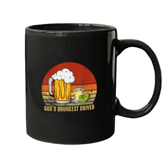 Beer Fun Gods Drunkest Driver Mugs