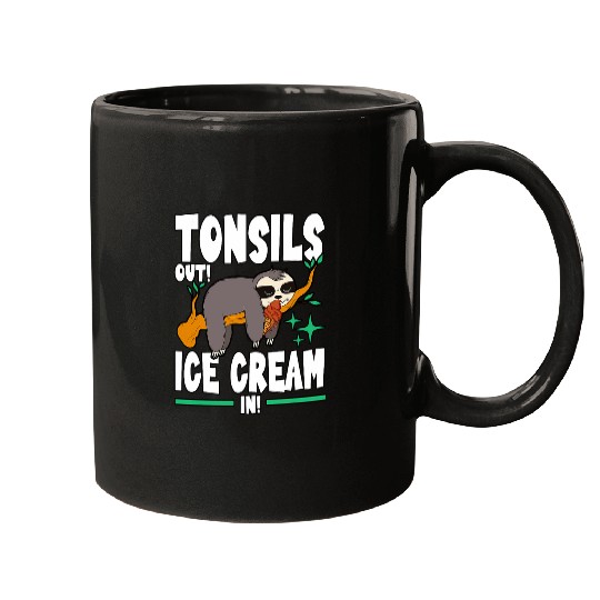 Sloth Pet Tonsils Out Ice Cream In Summer Sloth Gelato Mugs