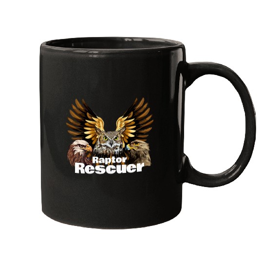 Owl Pet American Owl Eagle Hawk Raptor Birds Of Prey Rescuer Lover Mugs