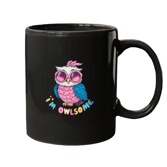 Owl Pet With Colorful Glasses For Barn Owl Lovers 2 Mugs