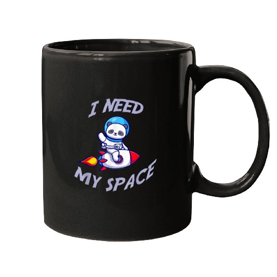 Panda Pet Astronaut Panda Bear Cute Spaceship Animals I Need Space Mugs
