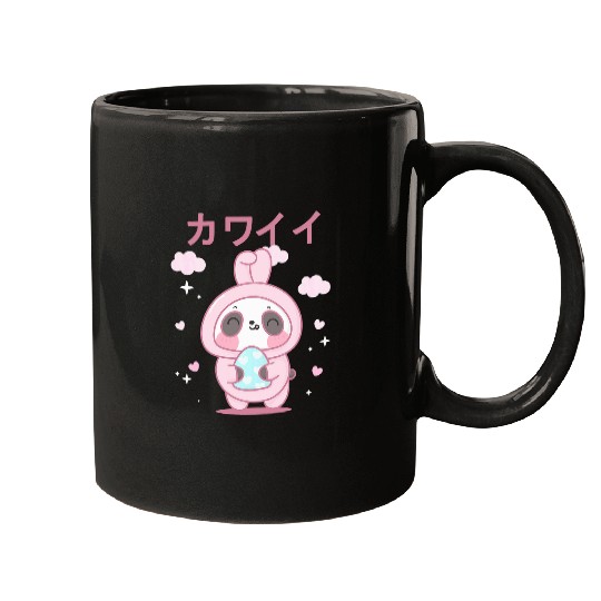 Panda Pet Cute Rabbit Panda Meme UwU Japanese Manga Waifu Mugs