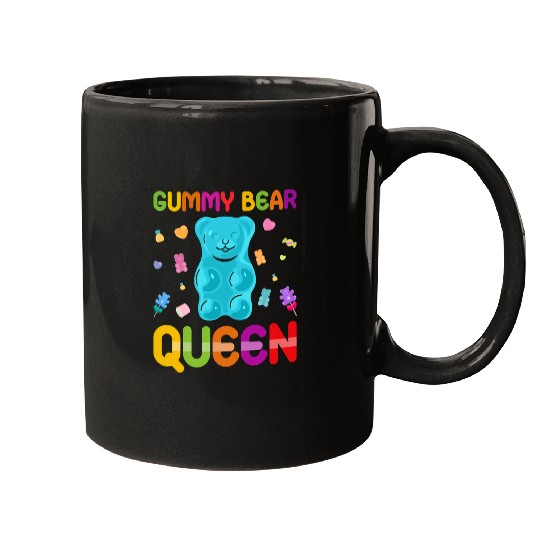 Bear Pet Gummy Bear Queen Sweet Candy Gummy Bear Queen 2 Mugs
