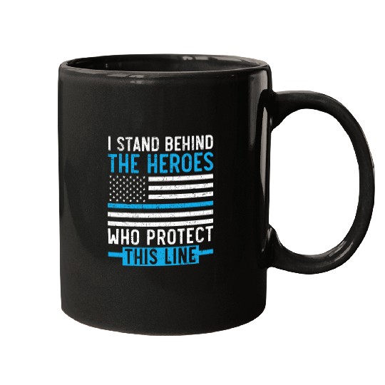 Military Police Officer Cop Sheriff Law Enforcement USA Flag Mugs