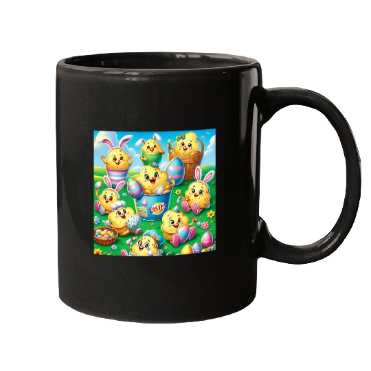 Easter Bunny Potatoes Fiesta chips Family Egg Hunt Mugs