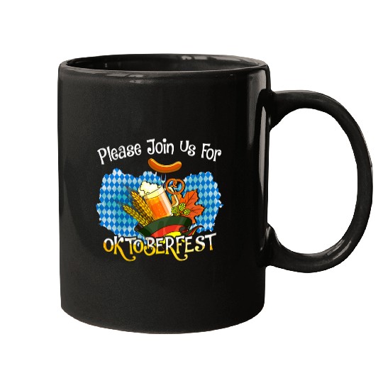 Beer Fun Zicke Zacke Hoi Hoi Oktoberfest German Beer Festival Mugs