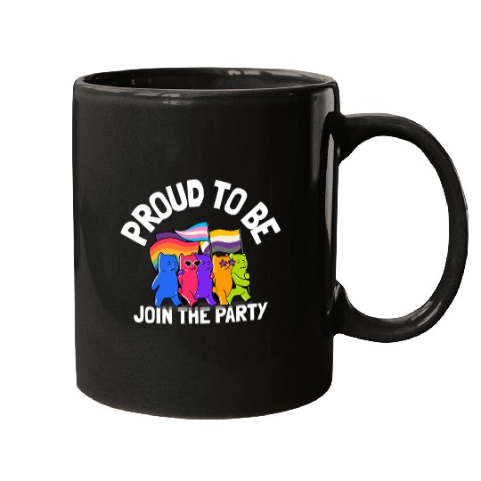 Bear Pet Gummy Bear LGBT Gay Pride LGBTQ Parade Mugs