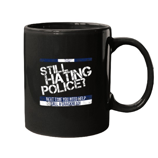 Police Job Cops Officer Law Enforcement Thin blue Line Mugs