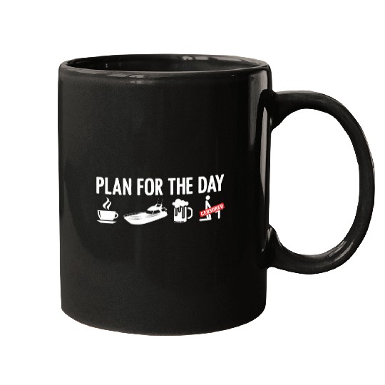 Coffee Fun plan day drinking coffee boating boat lover Mugs