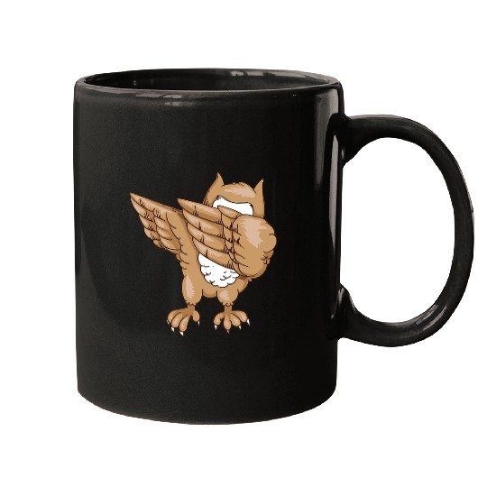 Owl Pet Dabbings Owl Cute Striking Barn Owl Mugs