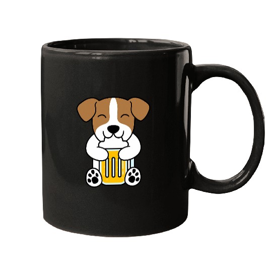 Beer Fun Jack Russell Terrier Dog Mugs