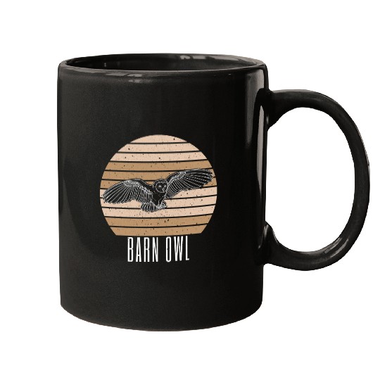 Owl Pet Barn owl flying breeding birding naturalist ornithology 8 Mugs