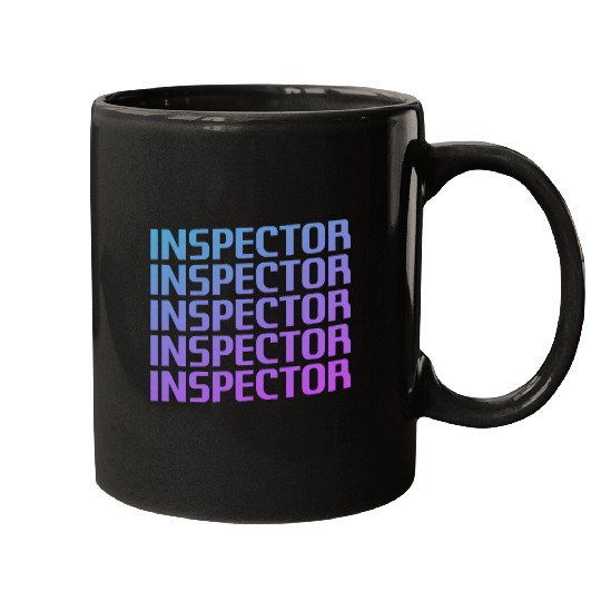 Retro Inspector Law Enforcement Police Inspectors Mugs