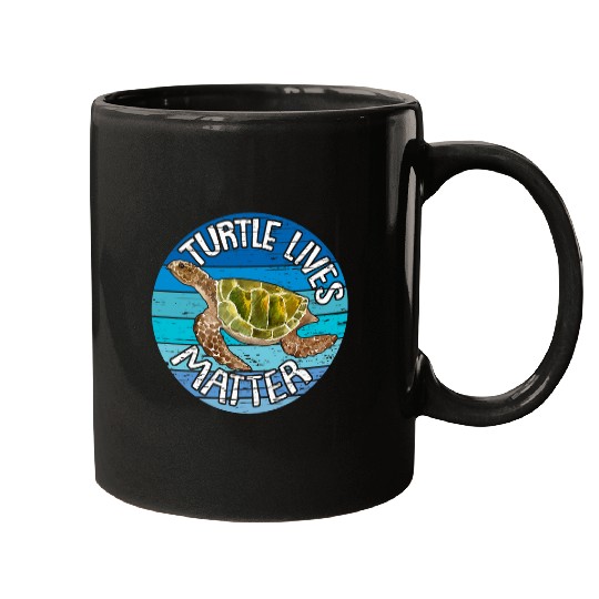 Turtle Pet Lives Matter Marine Life Coral Reefs 1 Mugs
