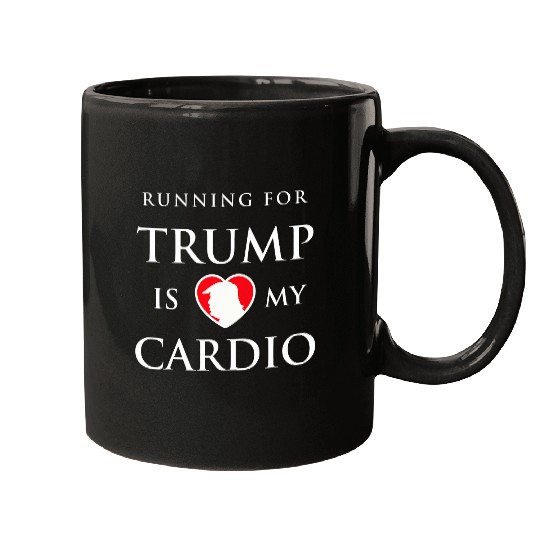 POTUS USA Presidential Race Running for Trump Is My Cardio Mugs