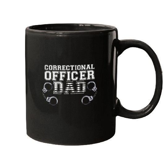 Police Law Enforcement Fathers Day Correctional Officer Dad Mugs