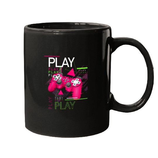 Retro Gaming Controller Console Video Game Vaporwave Mugs