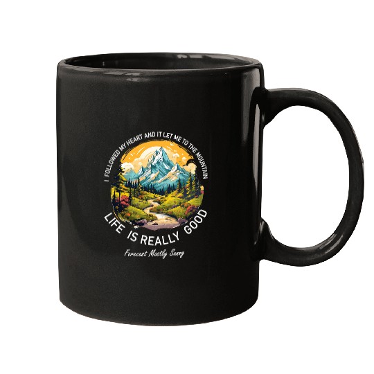 Life Is Really Good Summer Happy Mountain Hiking Outdoor 9 Mugs