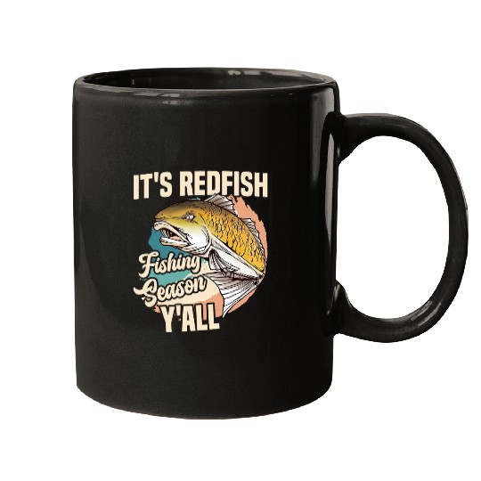 Redfish Fisher Rod Lure Accessories Redfish Fishing Mugs