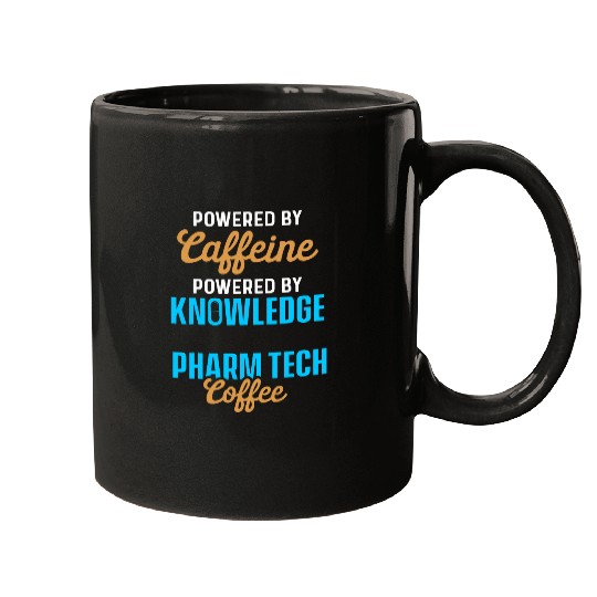 Coffee Fun Powered By caffeines Powered By Knowledge Pharm Tech Coffee Mugs