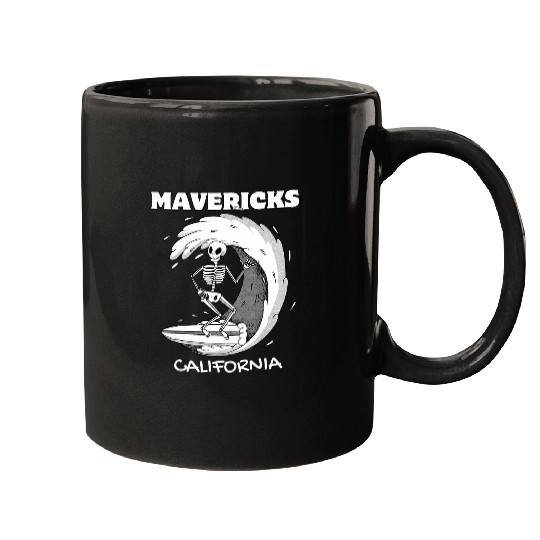 MAVERICKS californias Surf vintages Retro Surfing Mugs