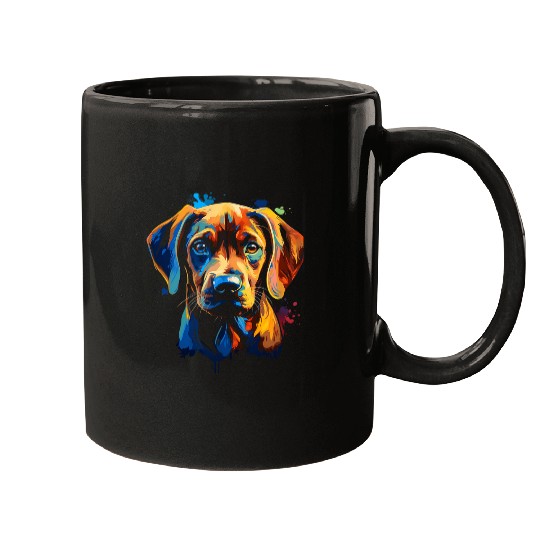 Rhodesian Ridgeback Puppy bests Dog Walking Pet Fan Mugs