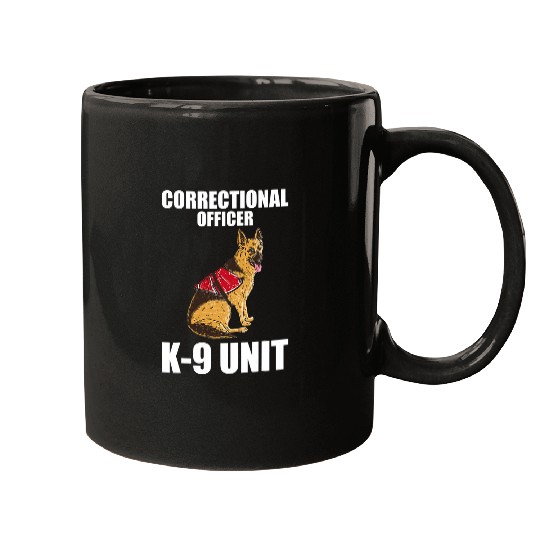 K9 Police Officer Police Dog Correctional Officer K9 Unit Mugs
