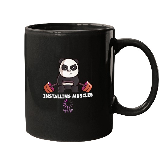 Panda Pet Weightlifting Gym Workout Humor Deadlift Inspirational Mugs