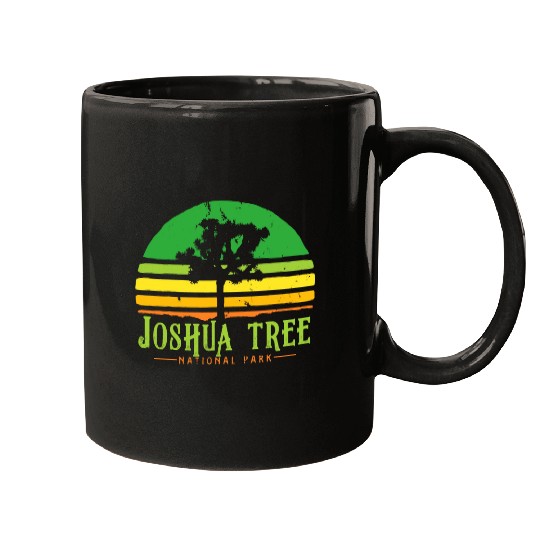 Joshua Tree National Park Retro Outdoor Camping Hike Mugs