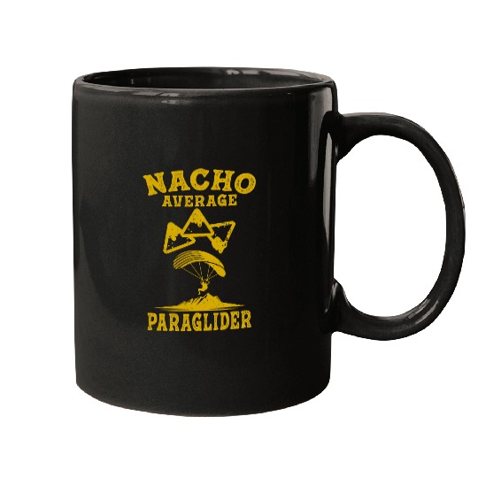 paraglider paragliding skydiving parachute nacho average Mugs