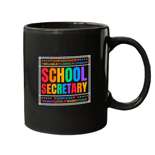 Secretary Job School Secretary Quote Design for Principal Assistant 01 Mugs