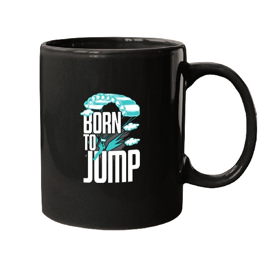 Skydiver Skydive Jumping Parachute Base Jump Skydiving 1 Mugs