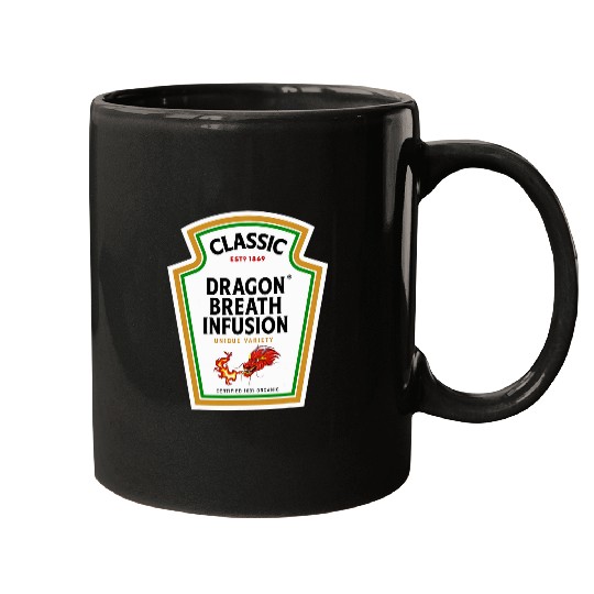 Dragon Pet Halloween Condiment Bottle Dragon Breath Infusion Potion Mugs