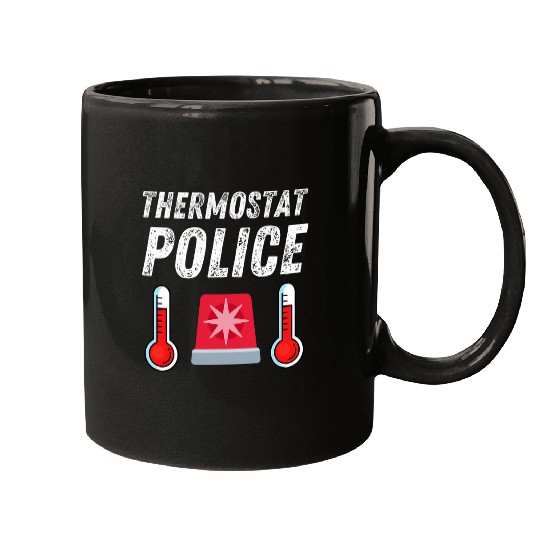 Police Job Thermostat Police Funny Fathers Day Funny Dad Humor 2 Mugs