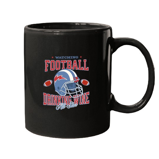 Wines Fun Watching Football Drinking Wines All Star Mugs