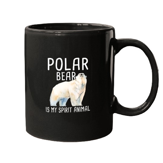 Bear Pet Polar Bear Is My Spirit Animal Wildlife Lover Zookeeper Mugs