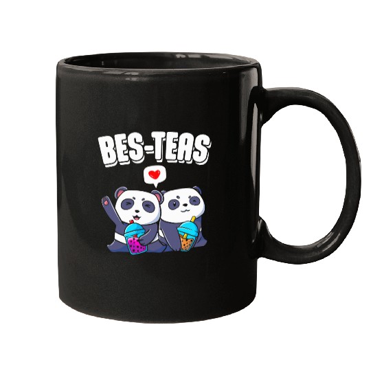 Panda Pet BesTeas Cute Kawaii Bubble Tea Panda Besties Boba Tea Drink Mugs