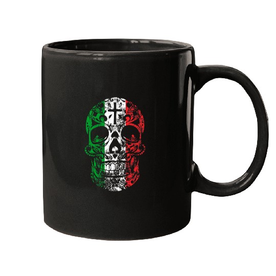 Mexican Sugar Skull Pride Calavera Day Deads Cinco De Mayo Mugs