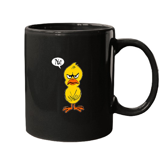 Duck Pet No Duck with clear statement statement Mugs