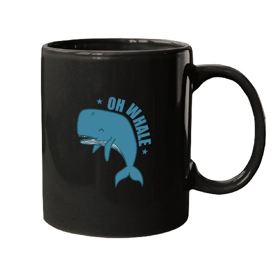 Oh Whale big Whale in Water Mugs