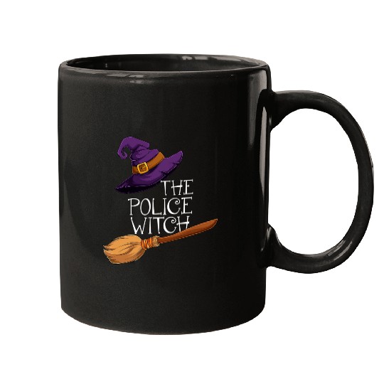 Police Job The POLICE Witch Matching Halloween Pajamas Family Mugs