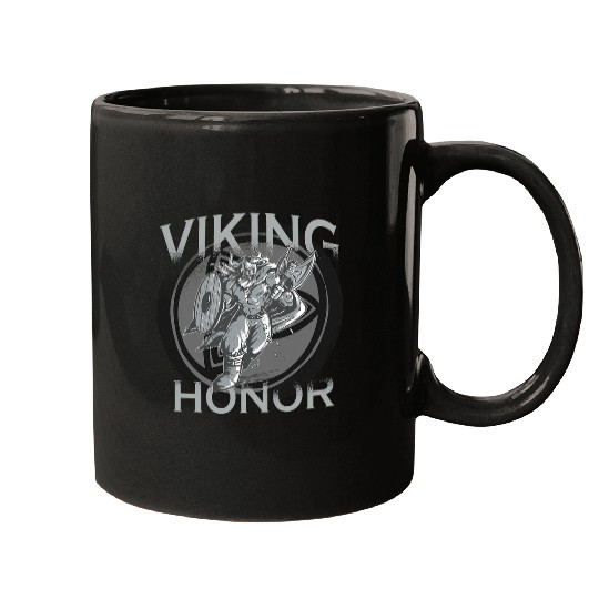 Viking Honor Running Viking Warrior Mugs
