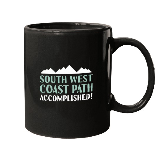 South West Coast Path Accomplished Walking Hiking Camping Mugs